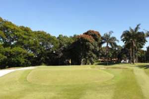 Lastgreen do Campo de Golfe em Sao Paulo Golf Club.