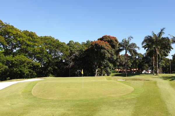 Lastgreen do Campo de Golfe em Sao Paulo Golf Club.