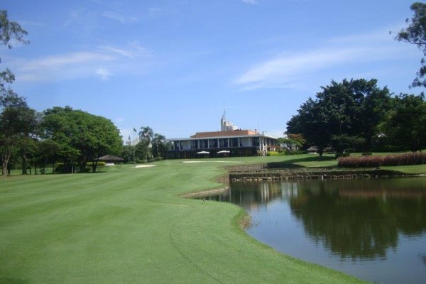 Club house no Campo de Golfe do Sao Paulo Golf Club.