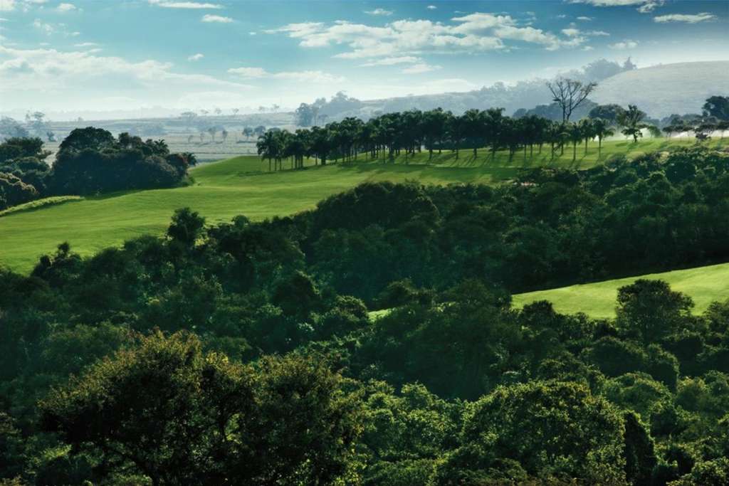 Campo do Golfe do Randall Thompson do Fazenda Boa Vista Golf Club.