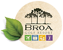 Logotipo do Broa Golf Club & Resort em Itirapina.