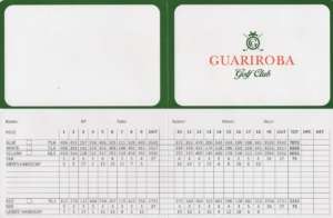 Scorecard do Campo de Golfe do Fazenda Guariroba Golf Club perto do Campinas.