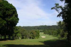 Fairway doCampo de Golfe do Guarapiranga Country Golf Club em Sao Paulo.