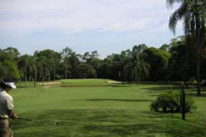 Tee to green do Campo de Golfe do Guarapiranga Golf Club em Sao Paulo.