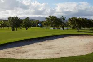 Bunker no Campo de Golfe do Guaruja Golf Club.