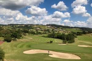 Campo do Golfe do Fazenda da Grama Country Golf Club Resort em Itupeva.