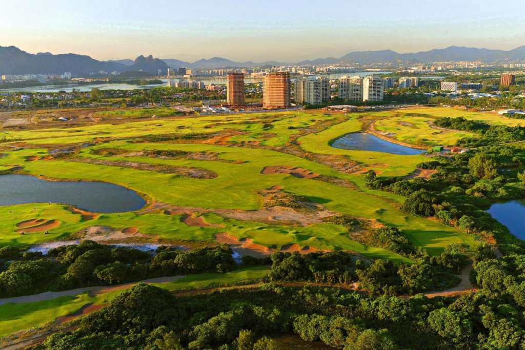 Olimpico Campo de Golfe em Rio de Janeiro.