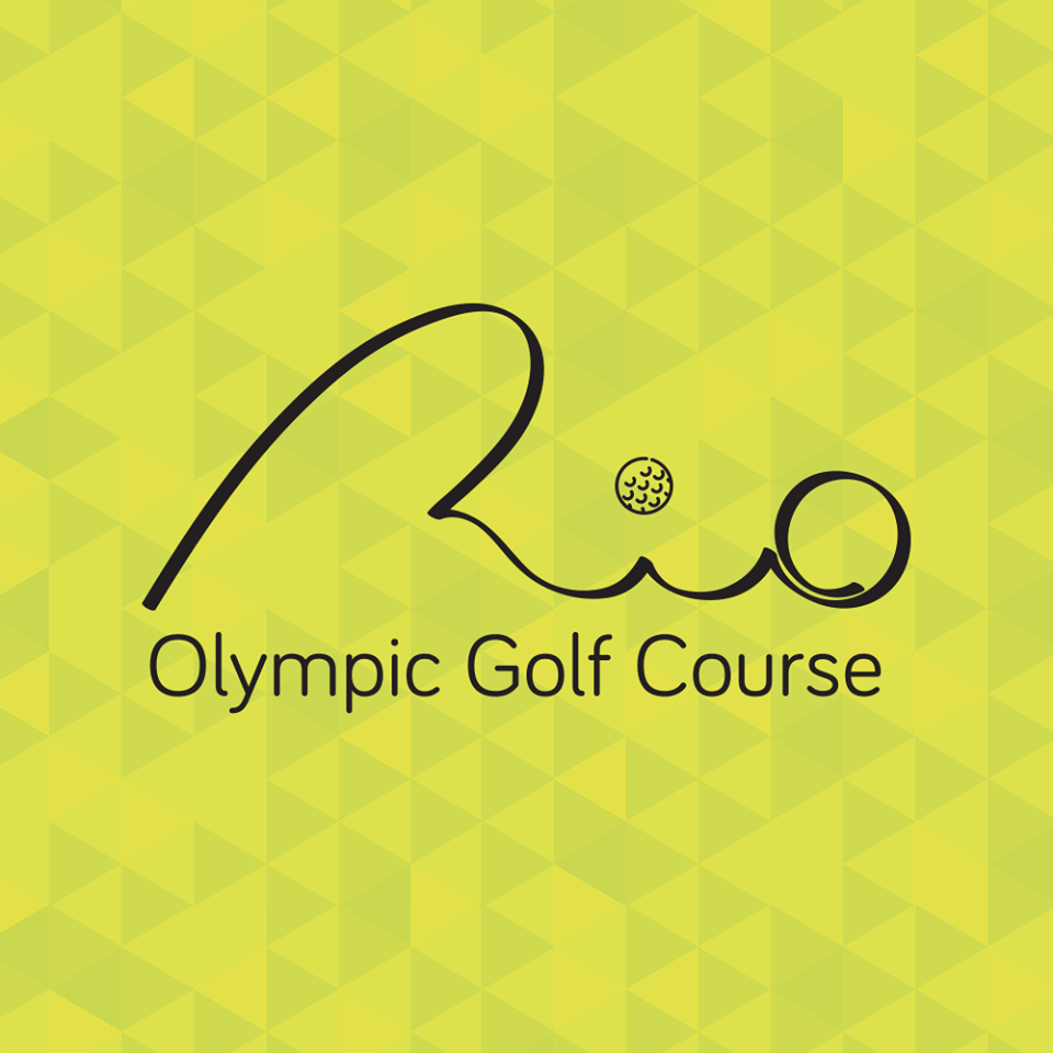 Logotipo do Olimpico campo de golfe em Rio de Janeiro.