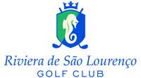 Logotipo doRiviera de Sao Lourenco Golf Club no estado do Sao Paulo.