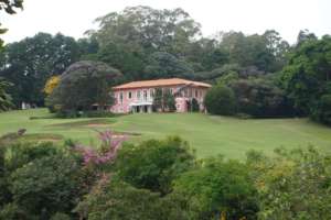 Clubhouse no Campo de Golfe do Sao Francisco Golf Club.