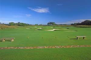 Drivingrange no Campo de Golfe do Terravista Golf Club em Trancoso.