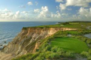 Signature hole no Campo de Golfe do Terravista Golf Club em Trancoso.