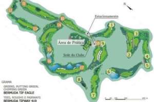 Mapa do Campo de Golfe do Vista Verde Golf Club.