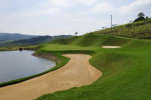 Bunker no Campo de Golfe do Vista Verde Golf Club.