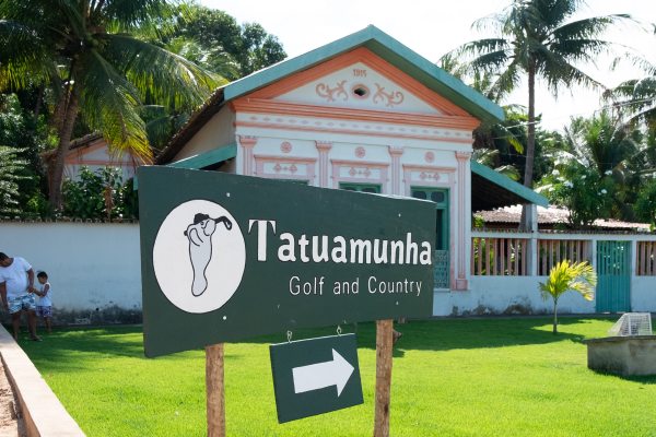 Entrada do Tatuamunha Golf Club no estado do Alagoas.