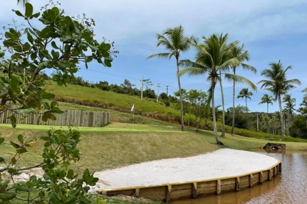 Campo de Golfe do Tatuamunha Golfclub no estado do Alagoas.